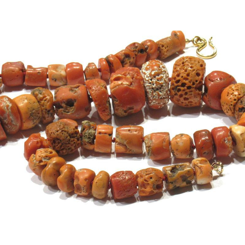 Faux Coral Beaded Necklace – Dirty30 Vintage